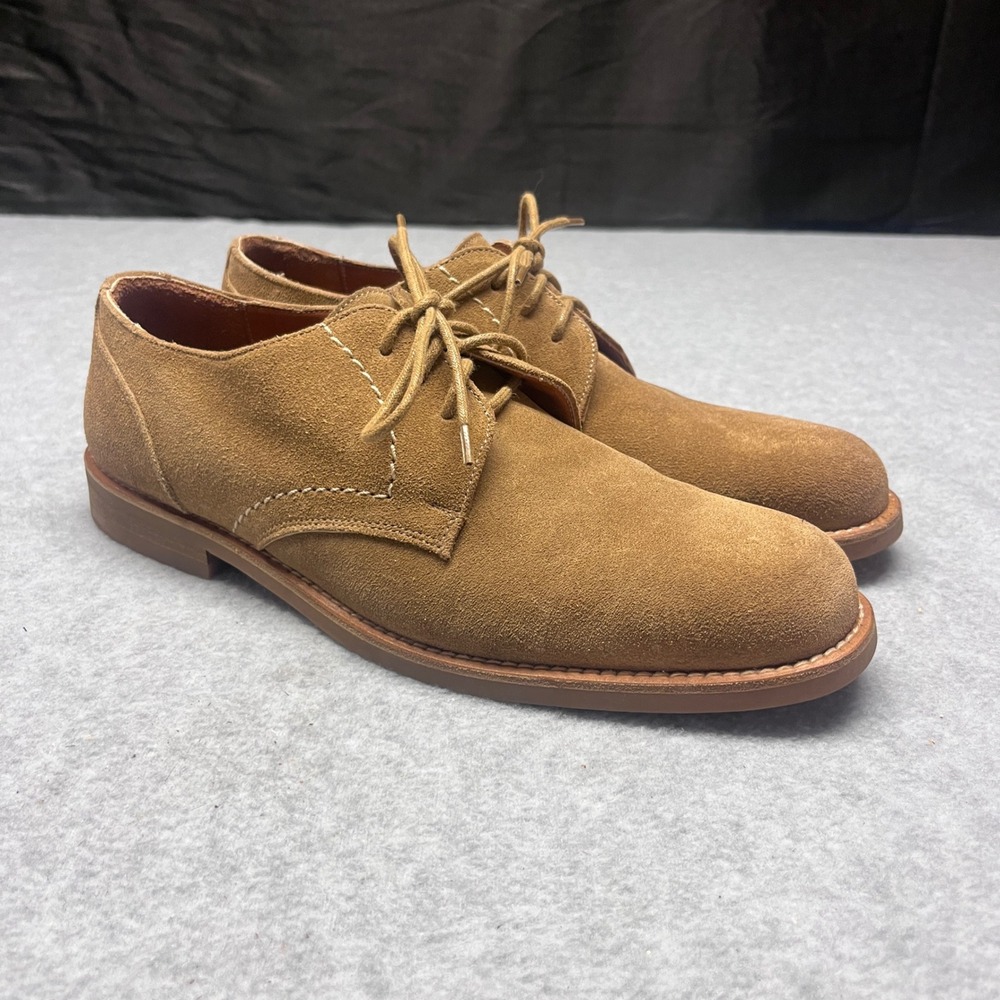 Coach 205 Womens Tan Suede Derby Oxford Lace Up Shoes Made in Italy Size 9N
